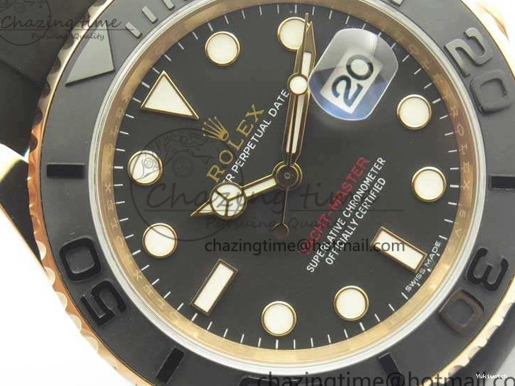 ARF Rubber Yacht-Master 116655 Ceramic 1:1 SH3135 On Edition Bezel Strap Oysterflex Best 0520